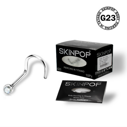 Nostril SKINPOP in Titanio F136 con Cristalli Sterile