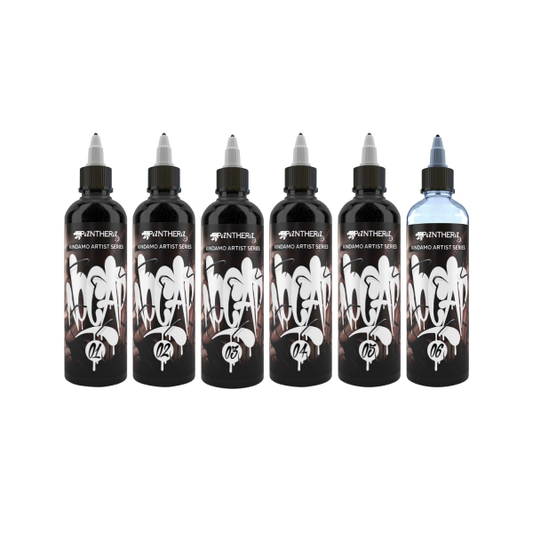 Panthera Kindamo Tattoo ink set – 6 x 150ml