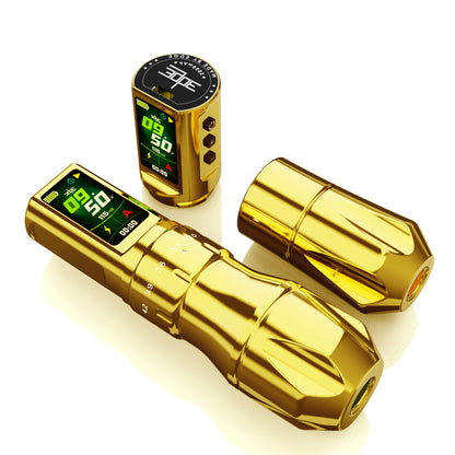 Edge Domino V2 Tattoo Pen Wireless Stroke Regolabile – Gold Ingot